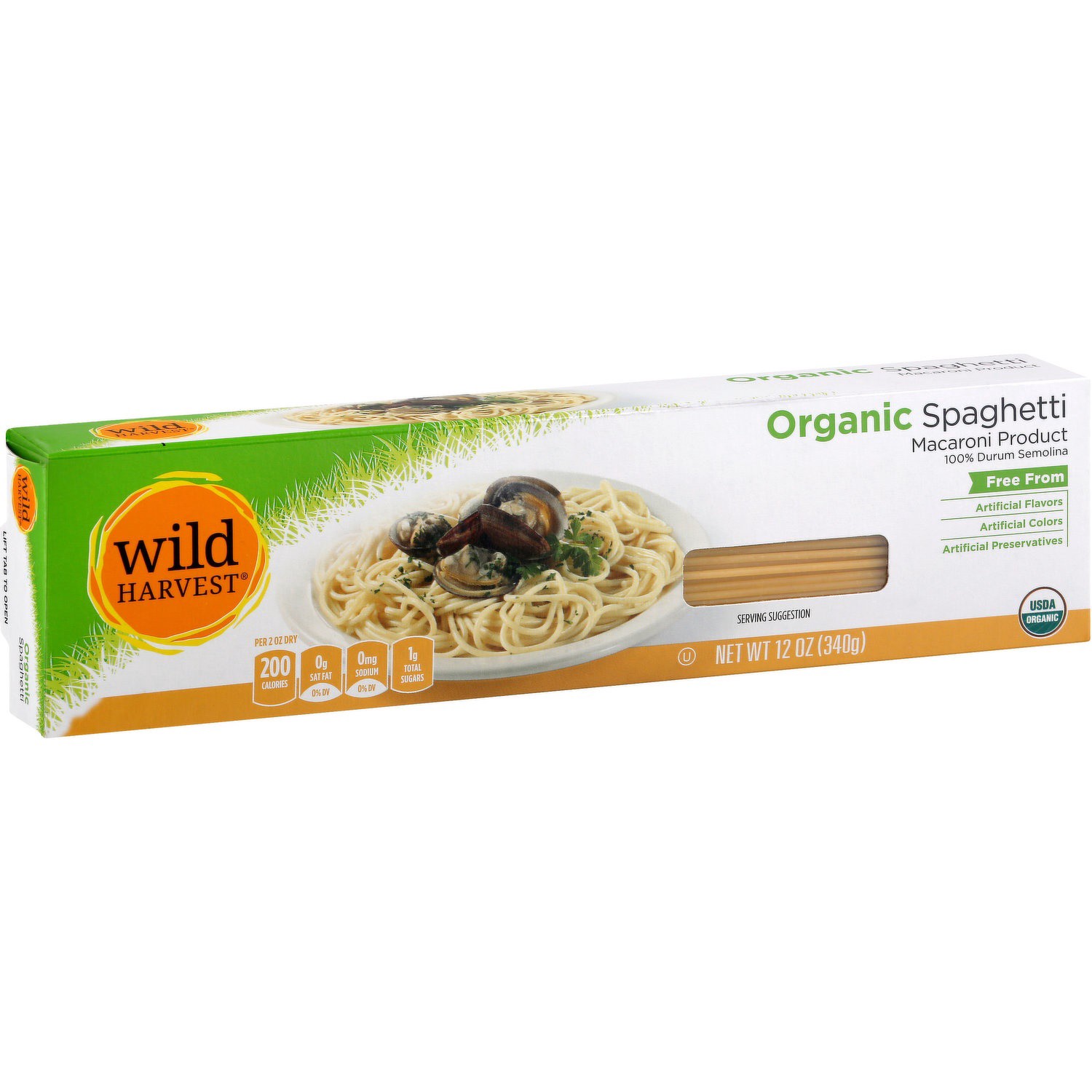 slide 1 of 1, Wild Harvest Wild Harv Organic Spaghetti, 1 ct