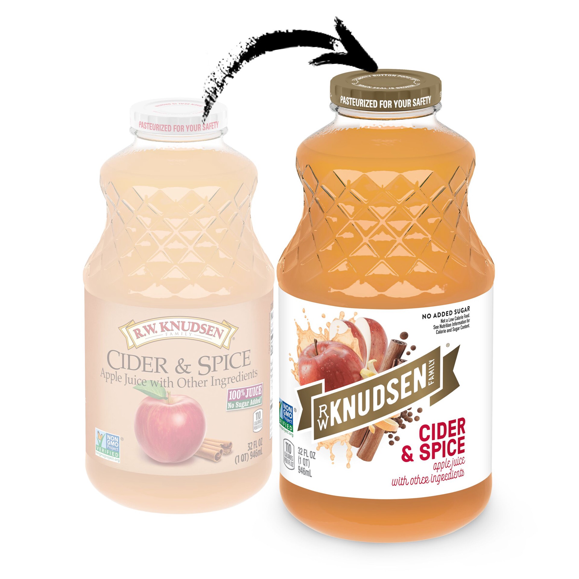 slide 2 of 5, RW Knudsen Family Cider & Spice 100% Juice 32 fl oz, 32 fl oz