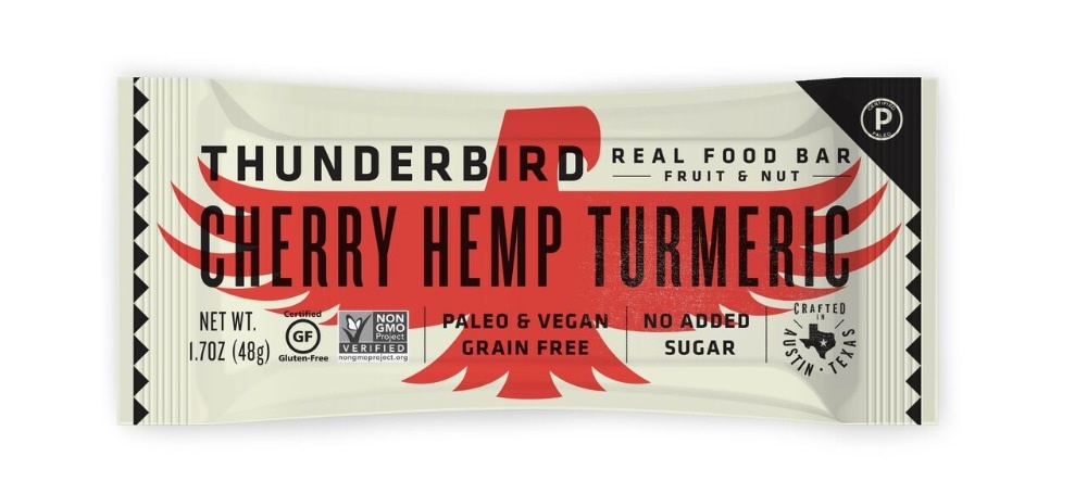 slide 1 of 1, Thunderbird Cherry Hemp Turmeric Bar, 1.7 oz