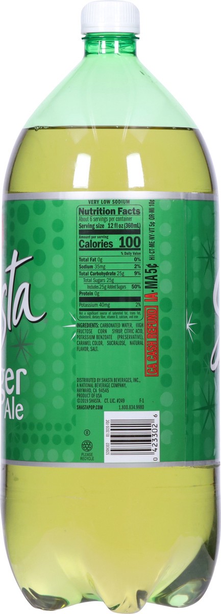 slide 9 of 13, Shasta Caffeine Free Ginger Ale - 2 liter, 2 liter