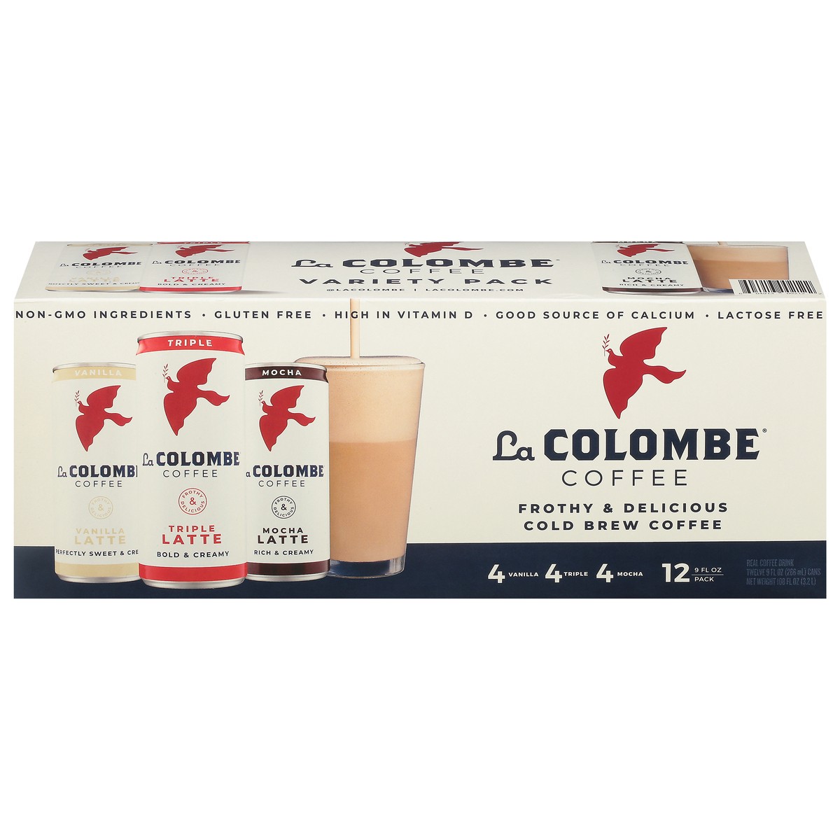 slide 1 of 1, La Colombe Coffee Roasters La Colombe Coffee, Variety Latte Club Fridge Case, Cans, 12 ct; 9 fl oz