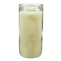 Brilux Clear White Wax Candle