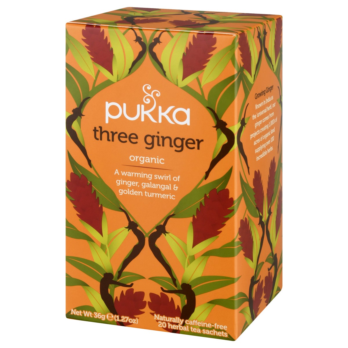 slide 12 of 12, Pukka Organic Herbal Tea Three Ginger Tea, 20 Tea Bags - 20 ct, 20 ct