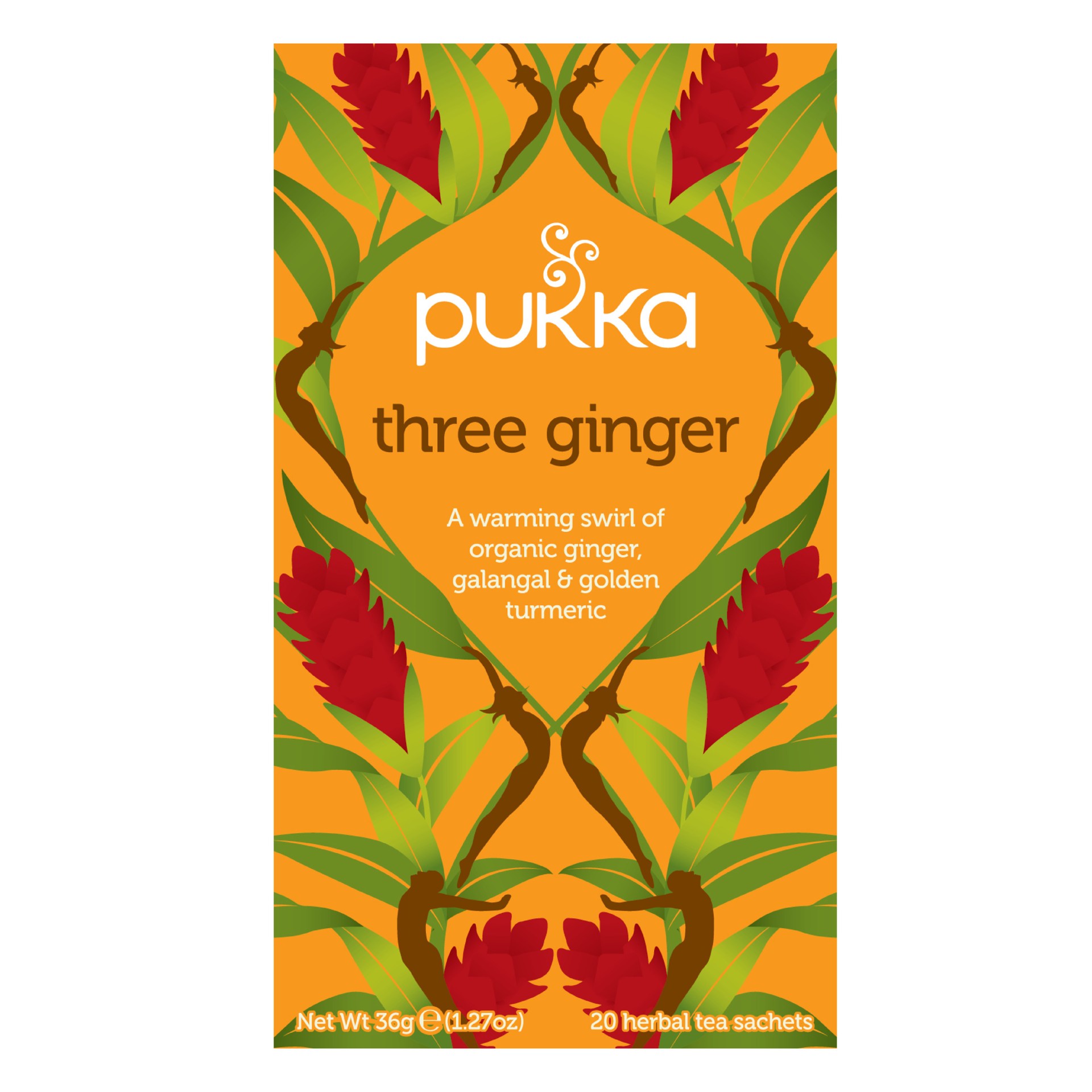 slide 1 of 12, Pukka Organic Herbal Tea Three Ginger Tea, 20 Tea Bags - 20 ct, 20 ct