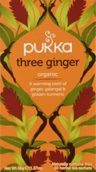 Pukka Organic Herbal Tea Three Ginger Tea, 20 Tea Bags