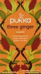 Pukka Organic Herbal Tea Three Ginger Tea, 20 Tea Bags