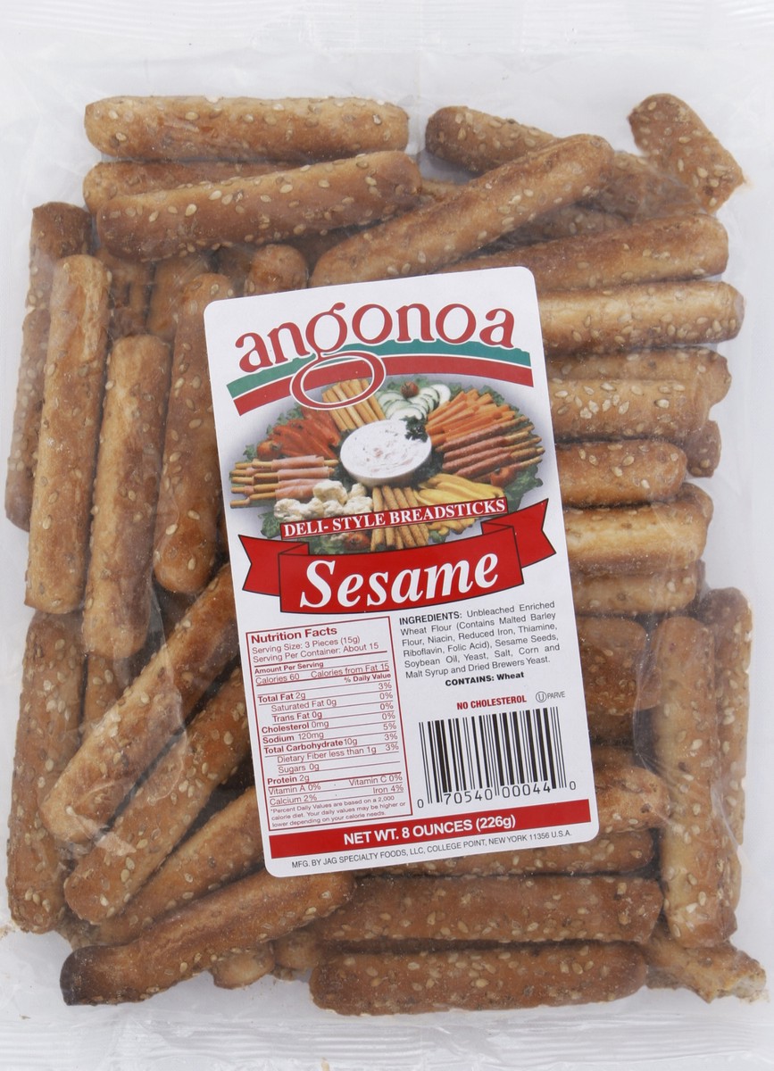 slide 5 of 5, Angonoa's Breadsticks 8 oz, 8 oz