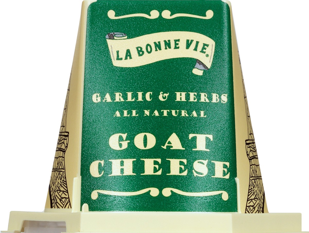 slide 9 of 10, La Bonne Vie Goat Cheese, Garlic & Herbs, 5.29 oz