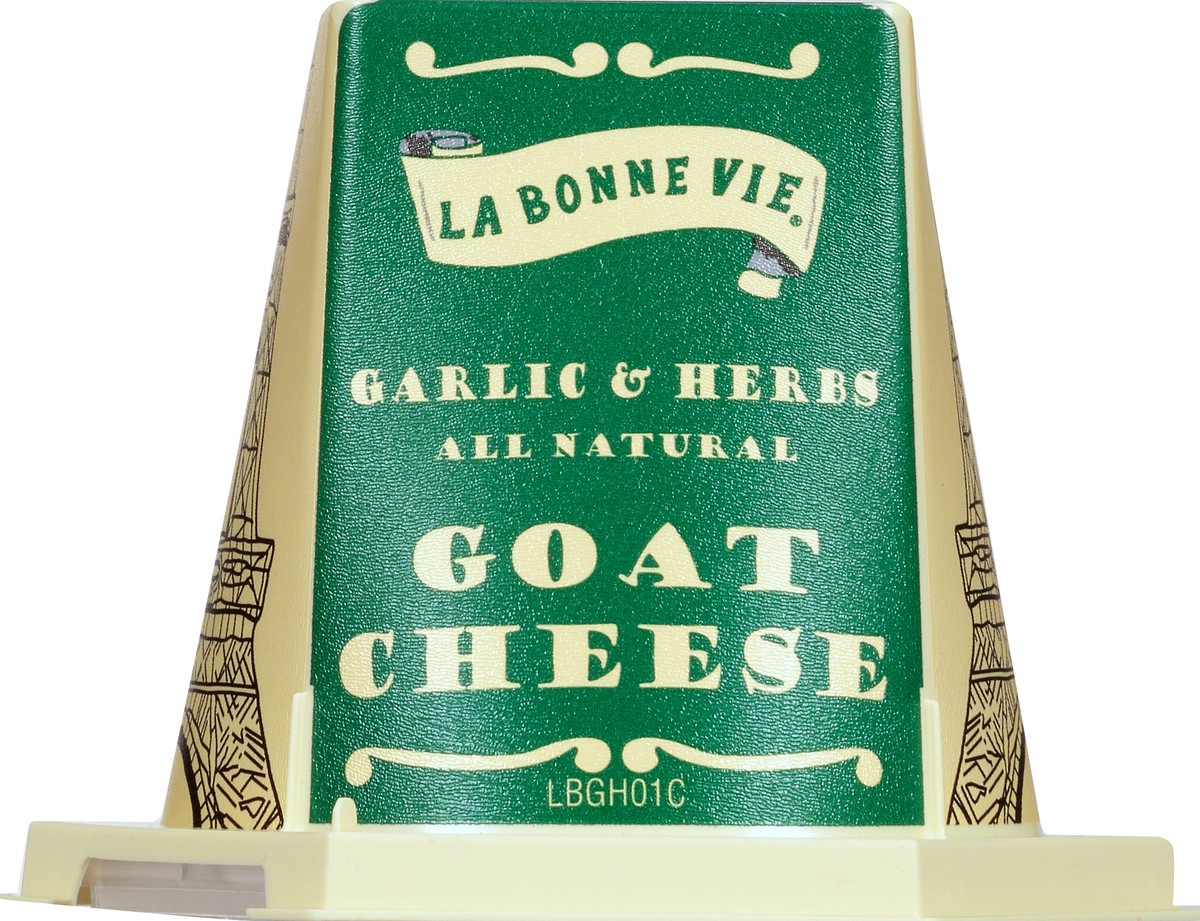 slide 10 of 10, La Bonne Vie Goat Cheese, Garlic & Herbs, 5.29 oz