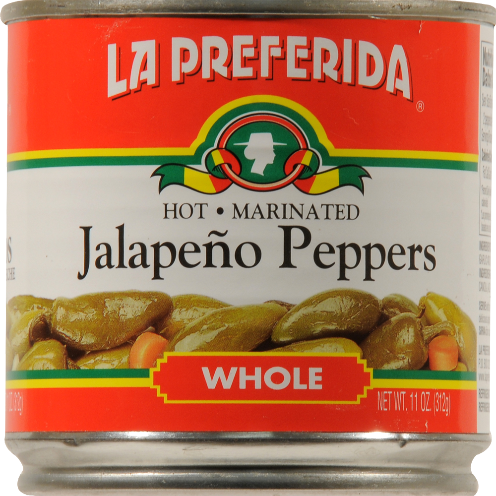 slide 1 of 1, La Preferida Whole Hot Jalapeno Peppers, 11 oz