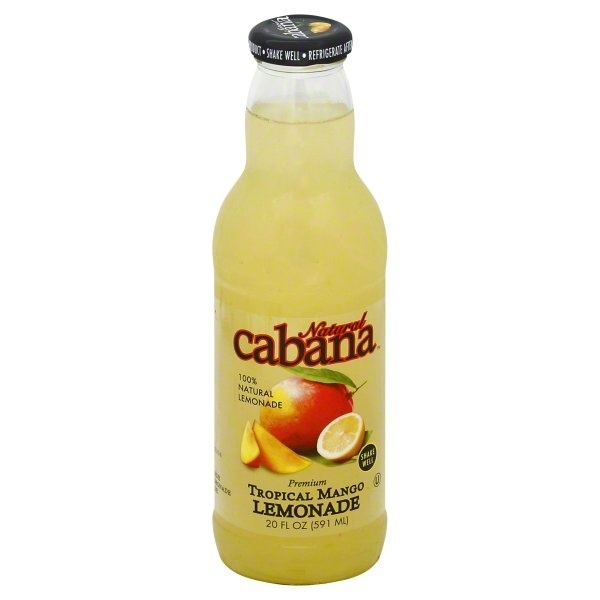 slide 1 of 1, Cabana Lemonade, Premium, Tropical Mango, 16.9 fl oz