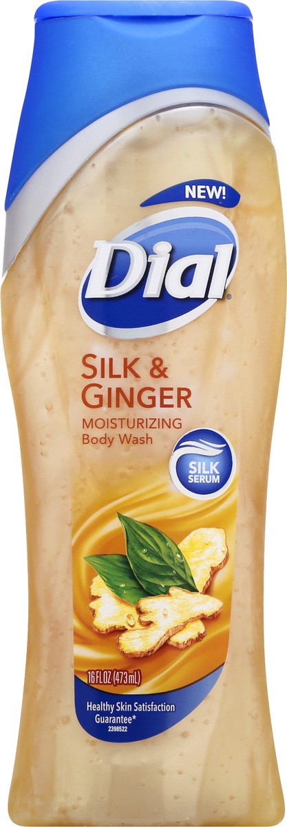 slide 4 of 9, Dial Moisturizing Silk & Ginger Body Wash 16 oz, 16 fl oz