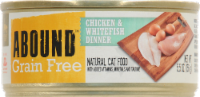 slide 1 of 1, Abound Grain Free Chicken & Whitefish Dinner Cat Food, 5.5 oz