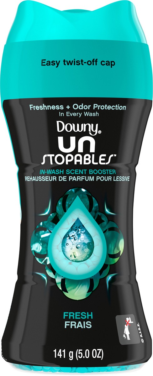 slide 3 of 7, Downy Unstopables In Wash Scent Booster Beads, Fresh Scent, 5 oz, Laundry Beads for odor Protection, Downy Scent Booster Beads, Laundry Scent Boosters, 5 oz