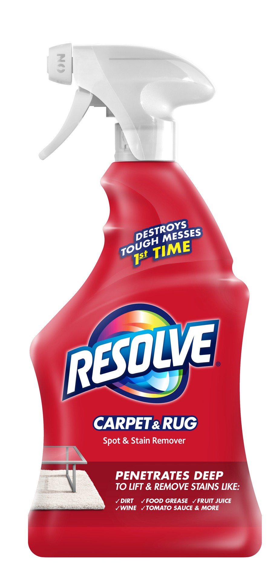 slide 1 of 13, Resolve Carpet Cleaner Spray Spot & Stain Remover, 22oz, 22 oz