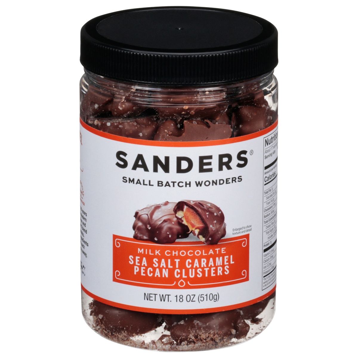 Sanders Sea Salt Caramel Pecan Clusters Milk Chocolate 18 oz 18 oz Shipt