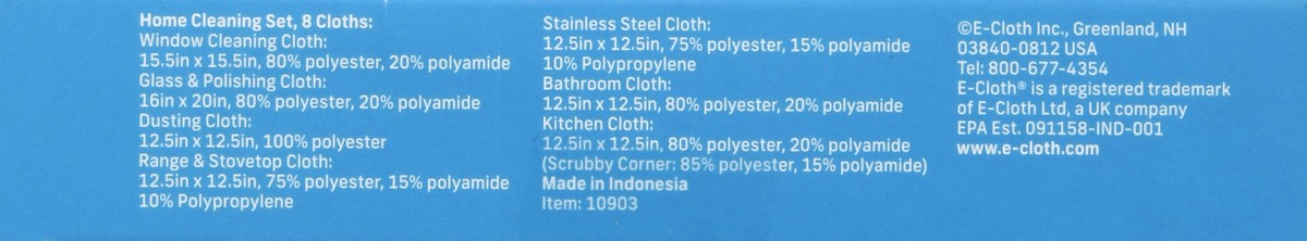 slide 2 of 11, E-Cloth Home Cleaning Cloth Set 1 ea, 8 ct