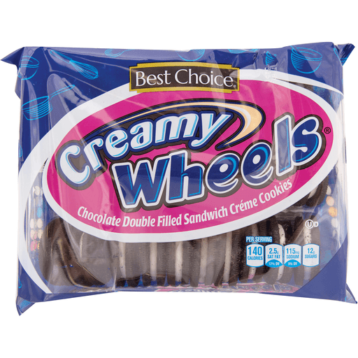 slide 1 of 1, Best Choice Chocolate Double Stuffed Sandwich Cookies, 15.35 oz