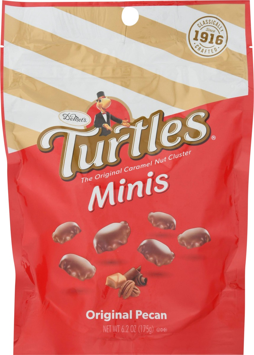 slide 2 of 9, Turtles Original Pecan Caramel Nut Cluster Minis 6.2 oz, 6.5 oz