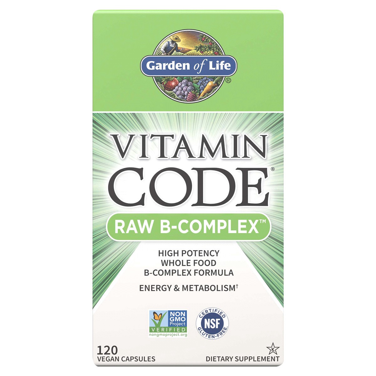 slide 1 of 5, Garden of Life Vitamin Code - Raw B-Complex, 120 ct