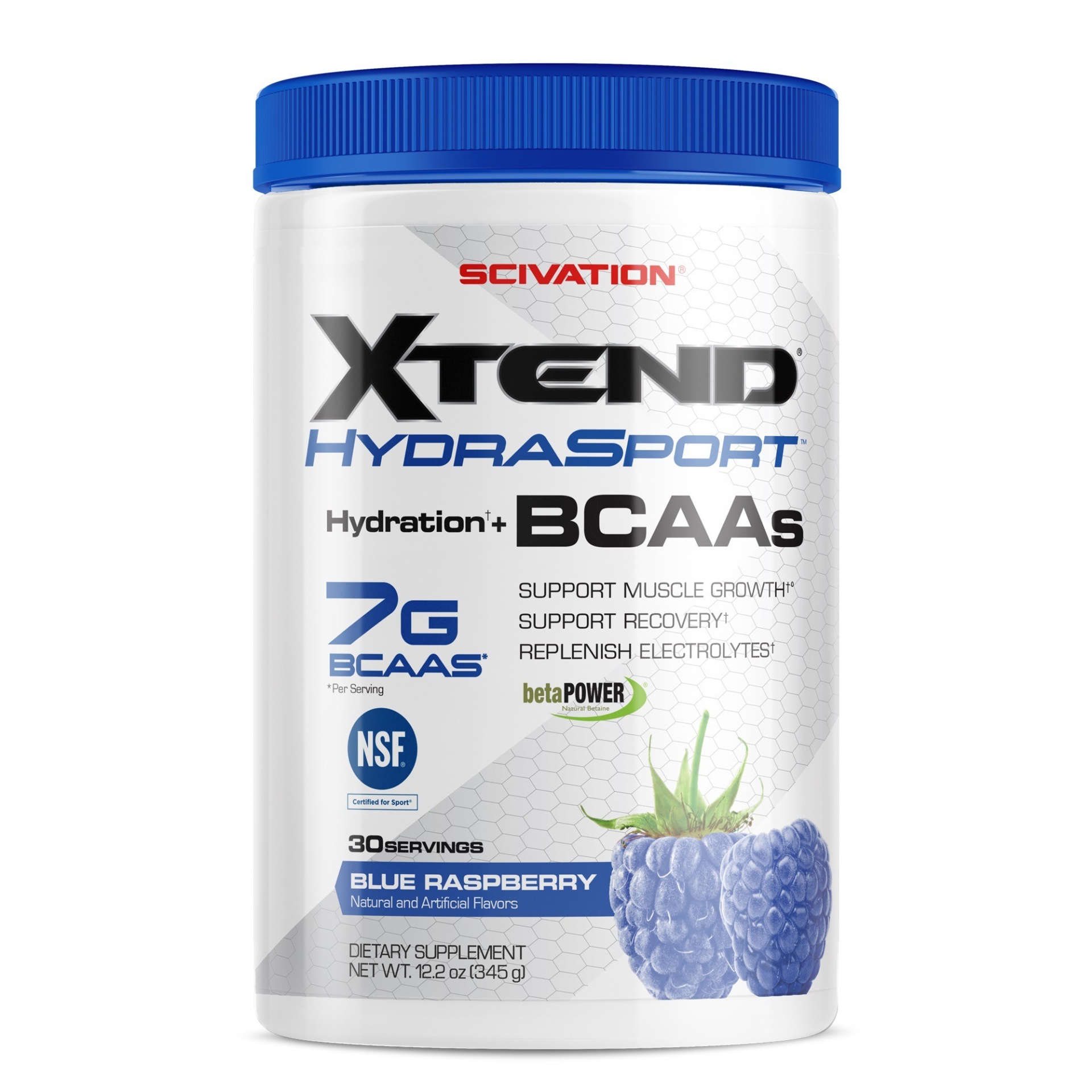 slide 1 of 1, Scivation Xtend Hydrasport Blue Rasberry Dietary Supplement, 12.2 oz