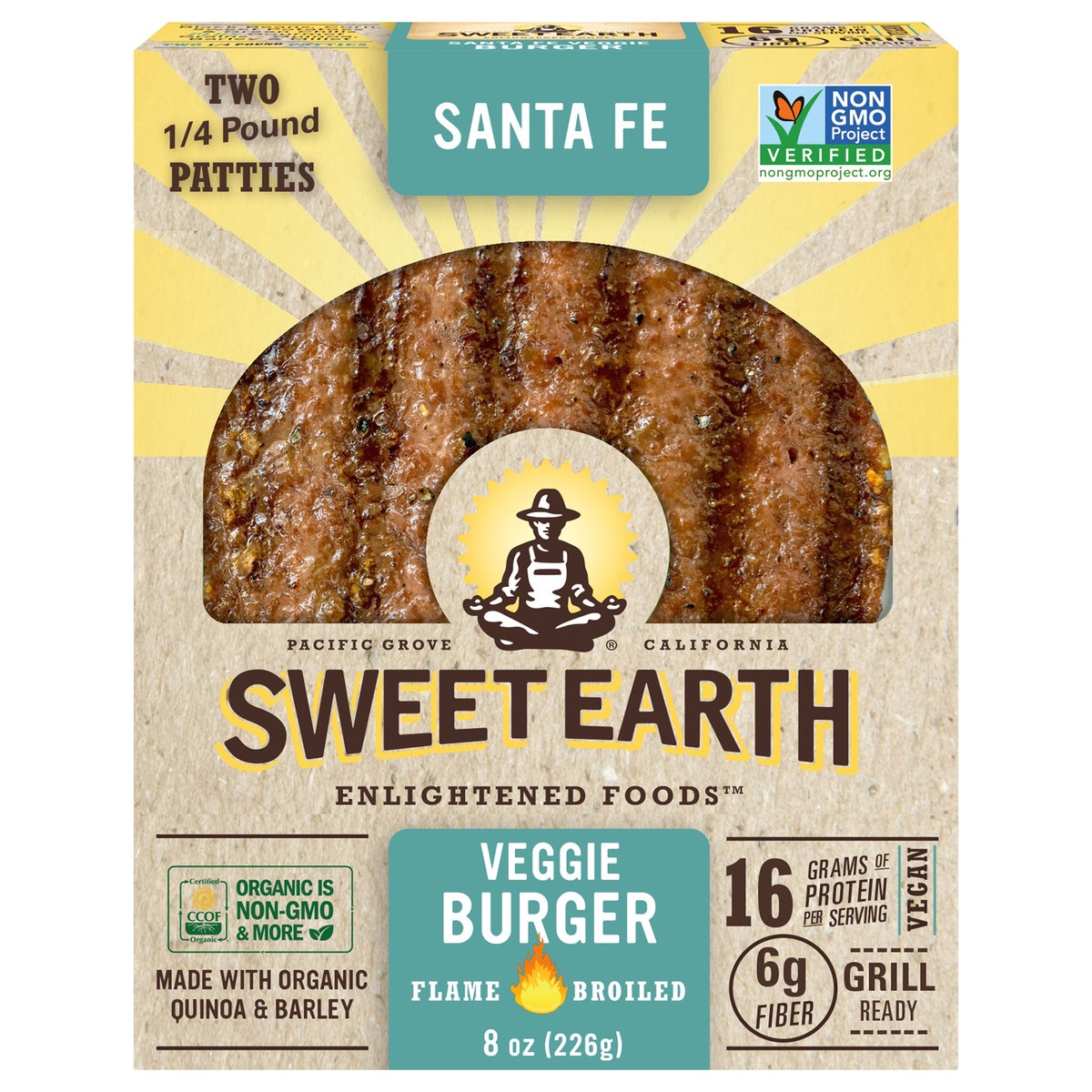 slide 1 of 4, Sweet Earth Santa Fe Veggie Burger 2 ea, 2 ct