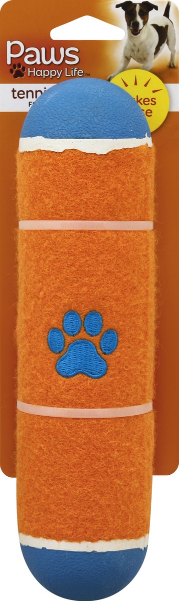 slide 5 of 6, Paws Happy Life Tennis Toy for Dogs, 1 ct