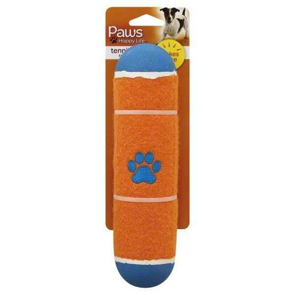 slide 1 of 6, Paws Happy Life Tennis Toy for Dogs, 1 ct