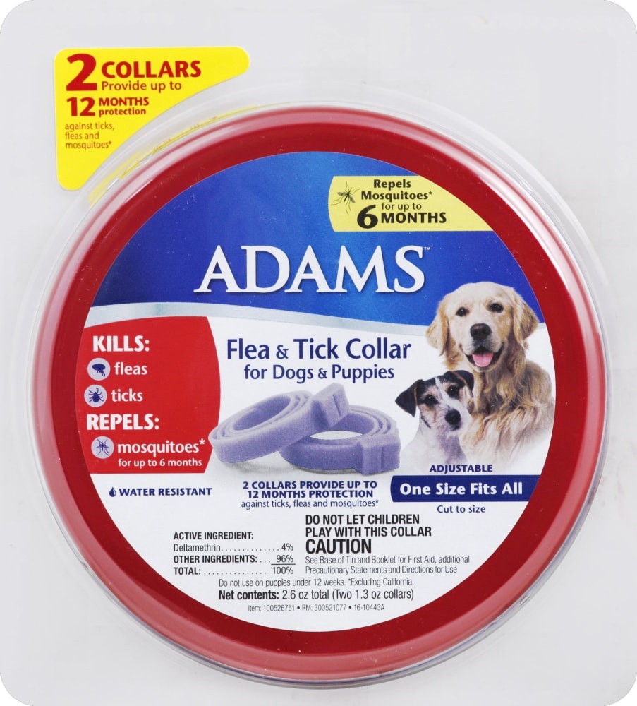 slide 1 of 1, Adams Collar 2 ea, 2 ct