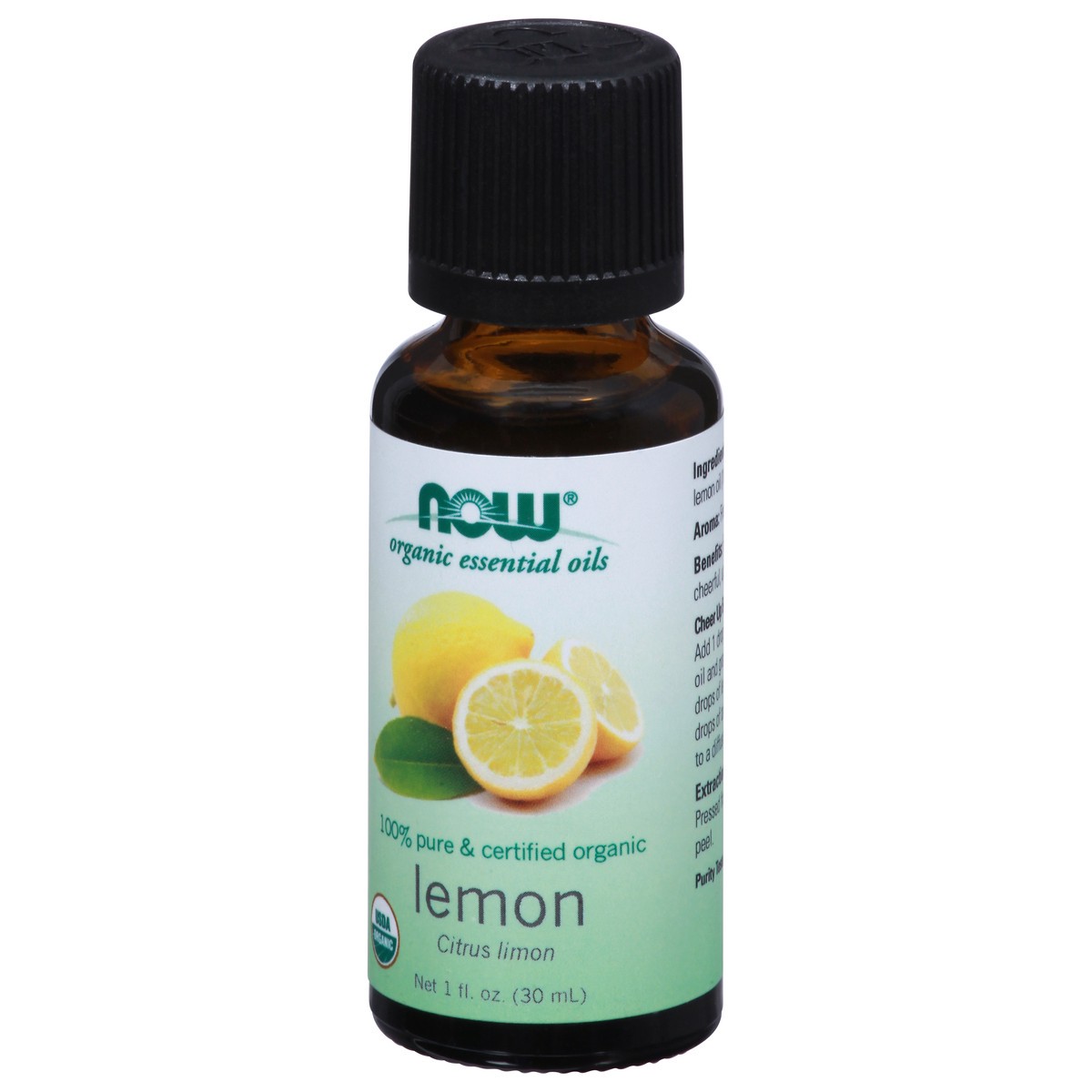 slide 6 of 9, NOW Lemon Oil, Organic - 1 fl. oz., 1 oz