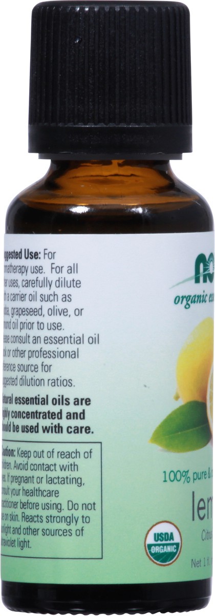 slide 2 of 9, NOW Lemon Oil, Organic - 1 fl. oz., 1 oz