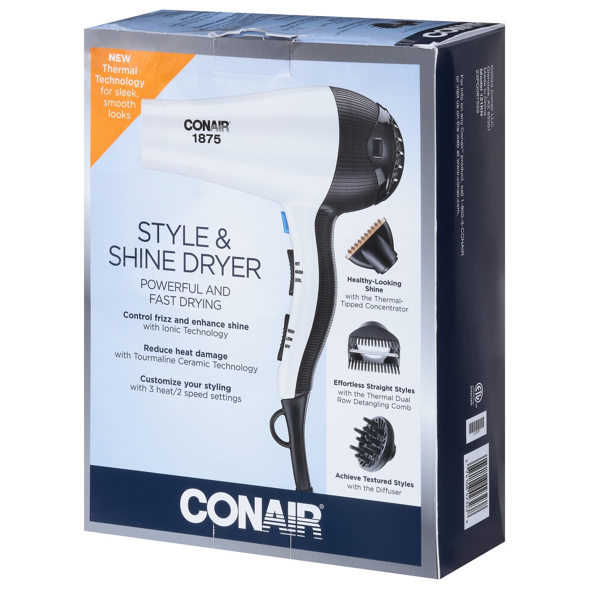 slide 8 of 9, Conair Style & Shine Dryer 1 ea, 1 ct