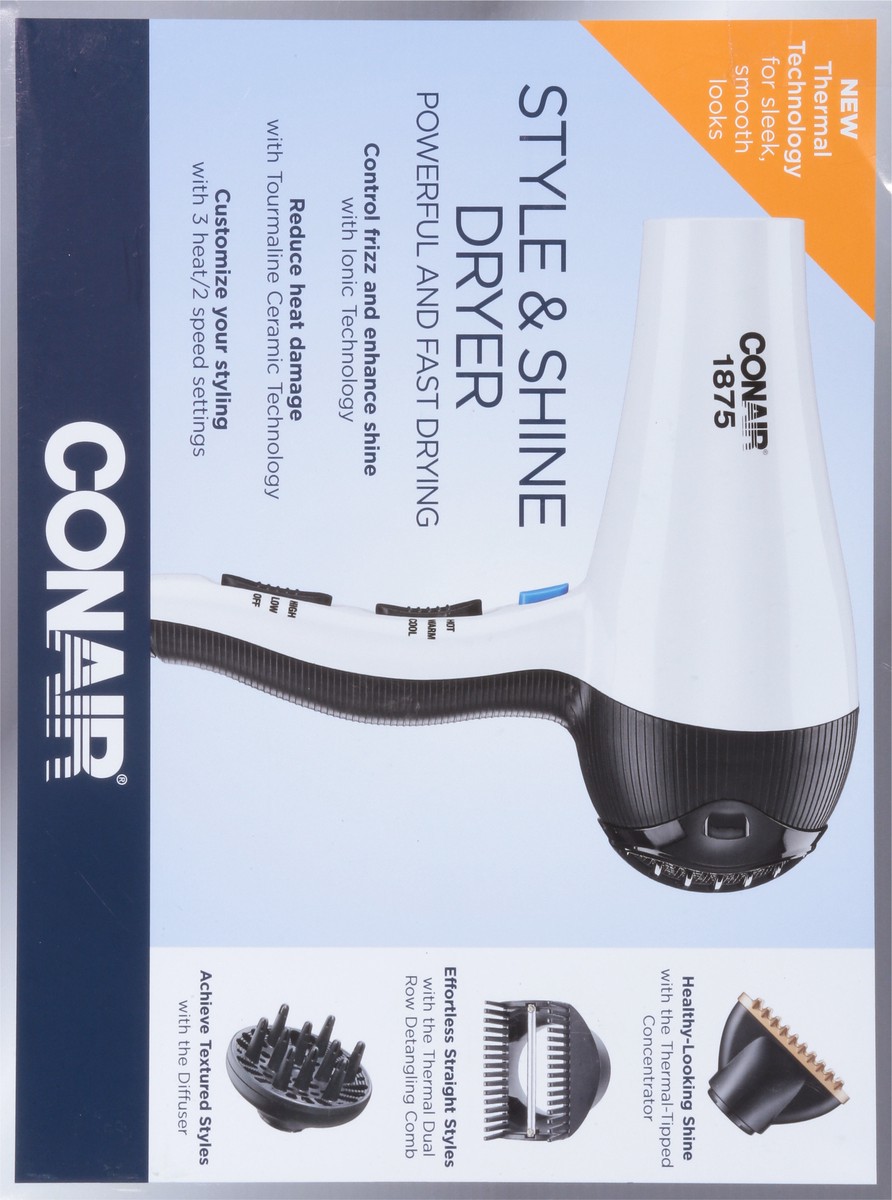 slide 7 of 9, Conair Style & Shine Dryer 1 ea, 1 ct