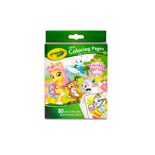 slide 1 of 4, Crayola Disney Princesses Mini Coloring Pages, 1 ct