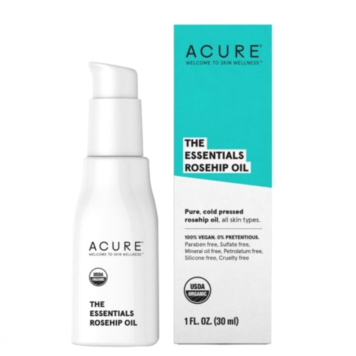 slide 1 of 1, Acure, The Essentials Rosehip Oil, 1 fl oz