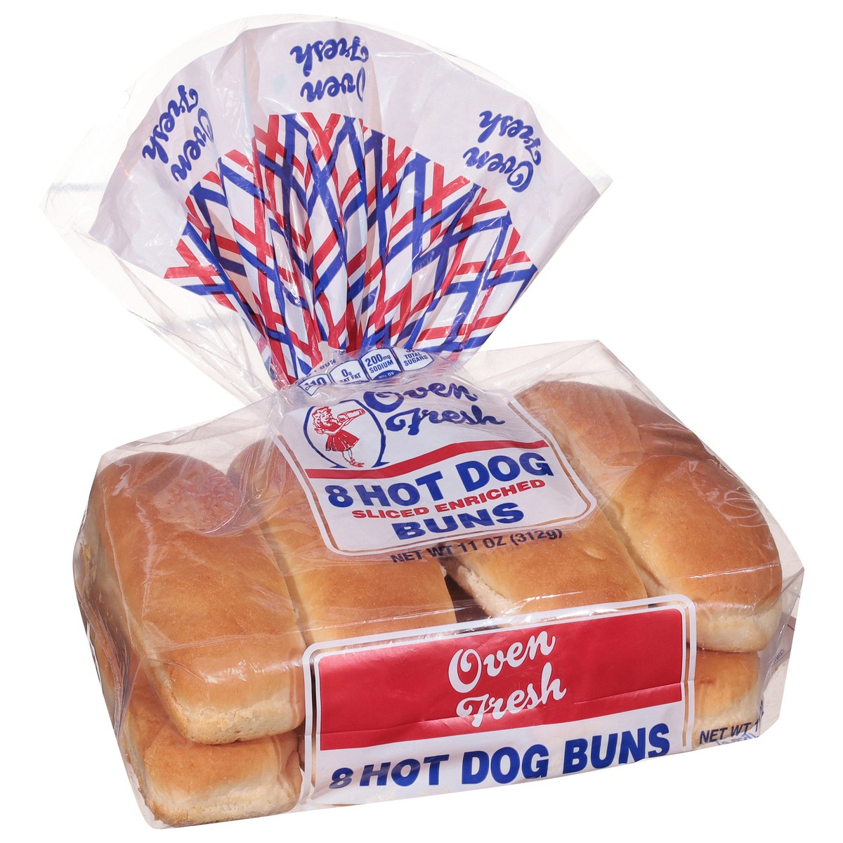 slide 2 of 9, Oven Fresh Sliced Enriched Hot Dog Buns 8 ea, 8 ct
