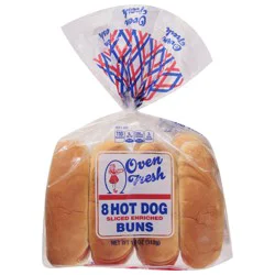 Oven Fresh Sliced Enriched Hot Dog Buns 8 ea