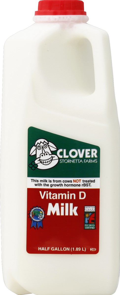 slide 4 of 4, Clover Stornetta Vitamin D Milk, 1/2 gal