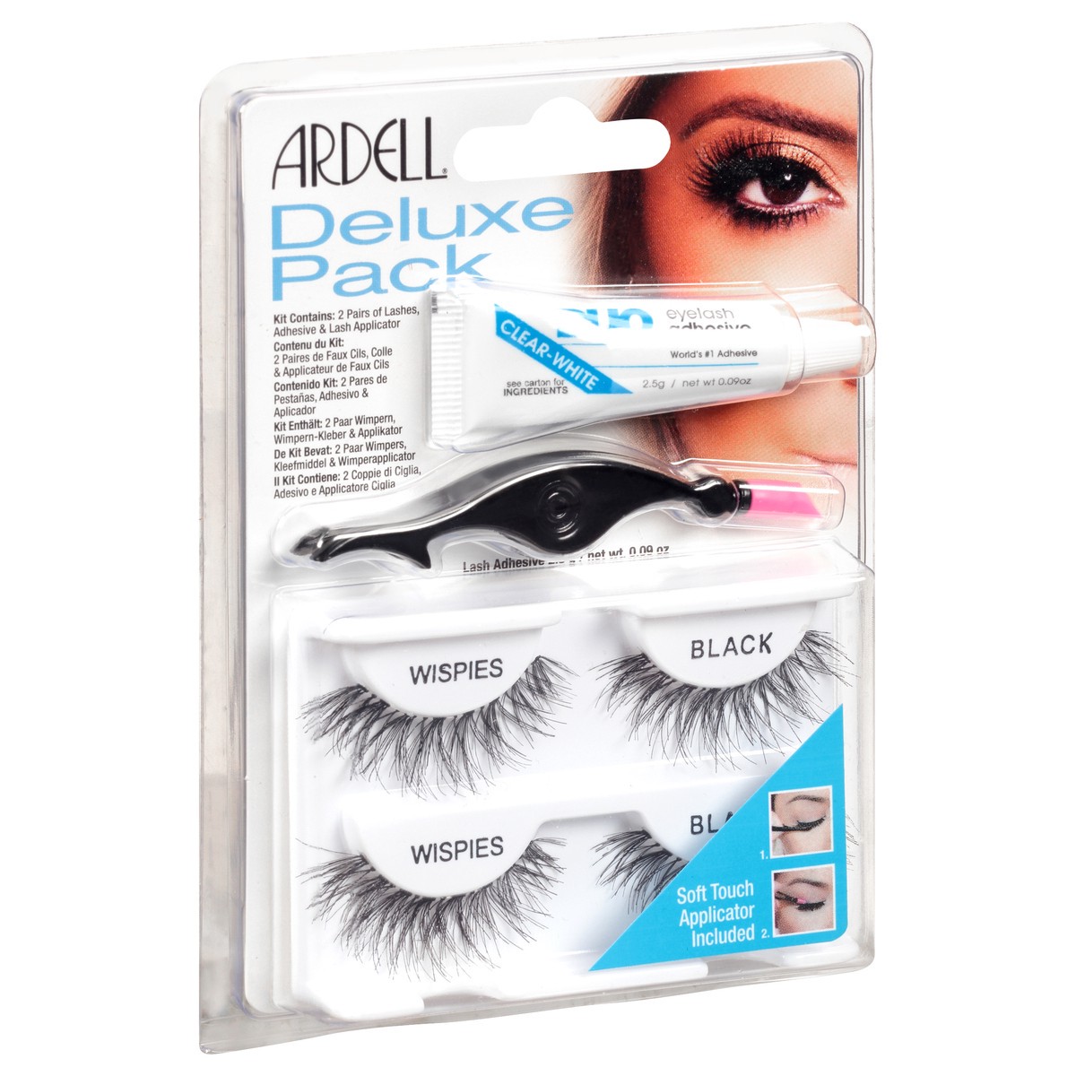 slide 7 of 9, Ardell Deluxe Pack Lashes, Black Wispies, 1 ct