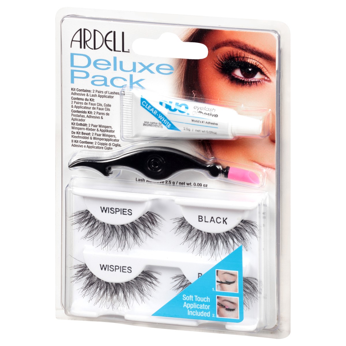 slide 6 of 9, Ardell Deluxe Pack Lashes, Black Wispies, 1 ct