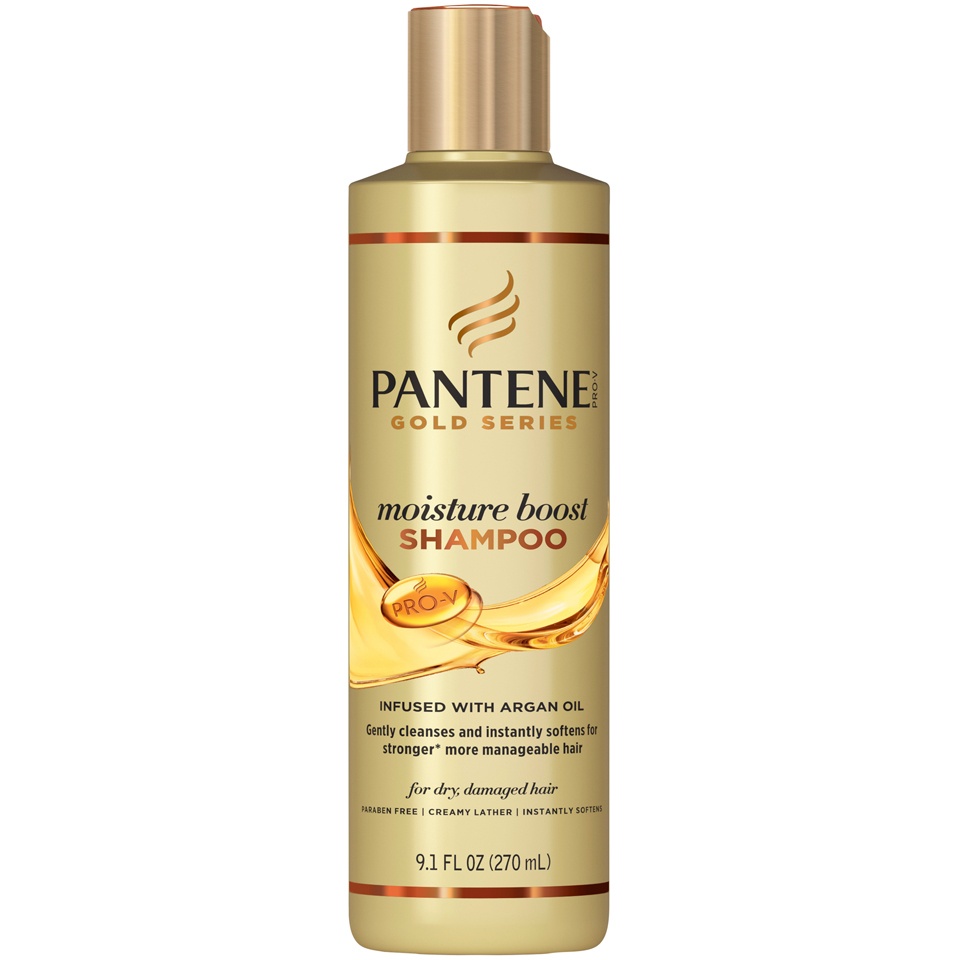 slide 2 of 4, Pantene Pro-V Gold Series Moisture Boost Shampoo, 9.1 fl oz