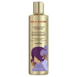 Gold Series from Pantene Moisture Boost Shampoo with Argan Oil for Curly, Coily Hair, 9.1 fl oz