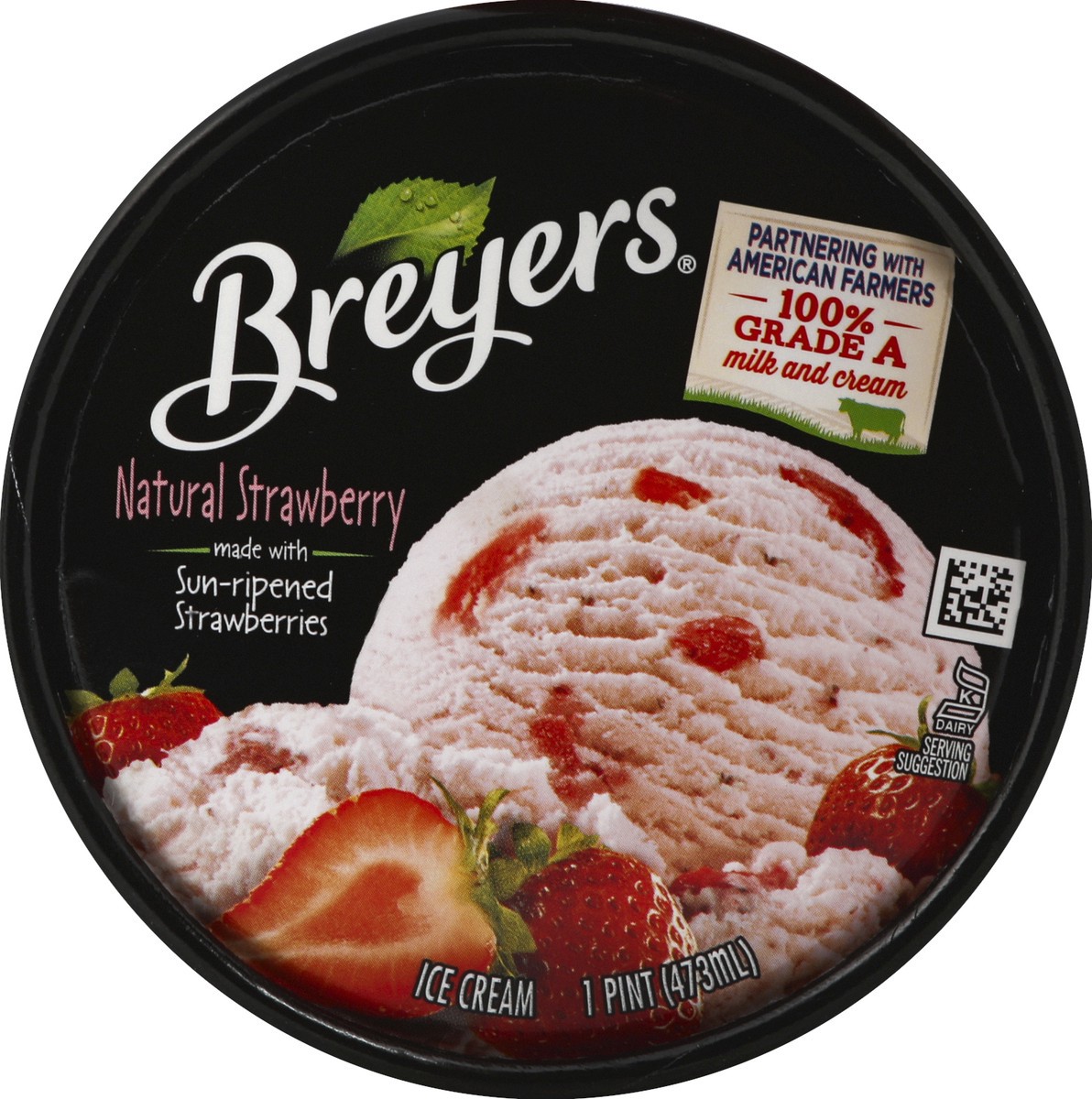 slide 6 of 6, Breyers Original Ice Cream Natural Strawberry Ice Cream, 16 oz, 16 oz