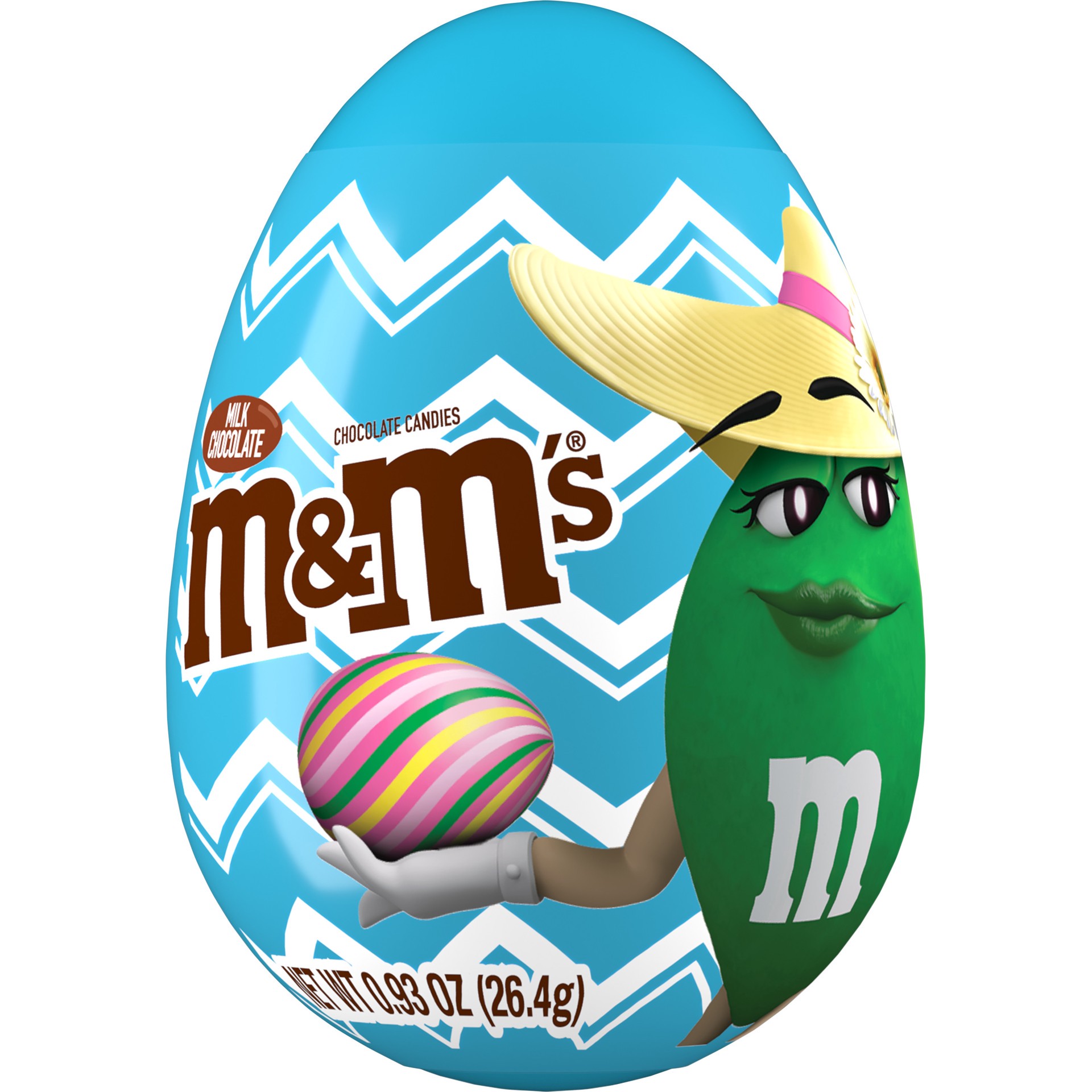 slide 1 of 1, M&M's Easter Egg Milk Chocolate Candy, 0.93 oz, 0.93 oz