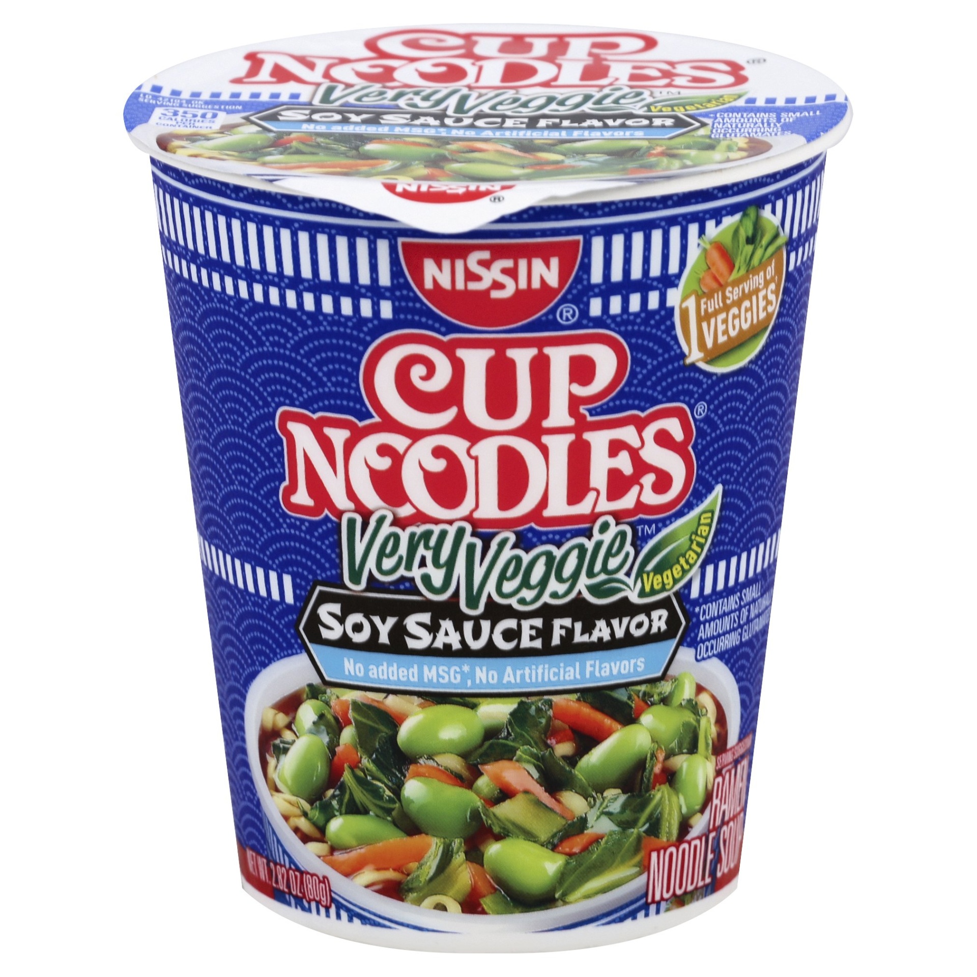 slide 1 of 6, Nissin Very Veggie Soy Cup Noodles, 2.65 oz