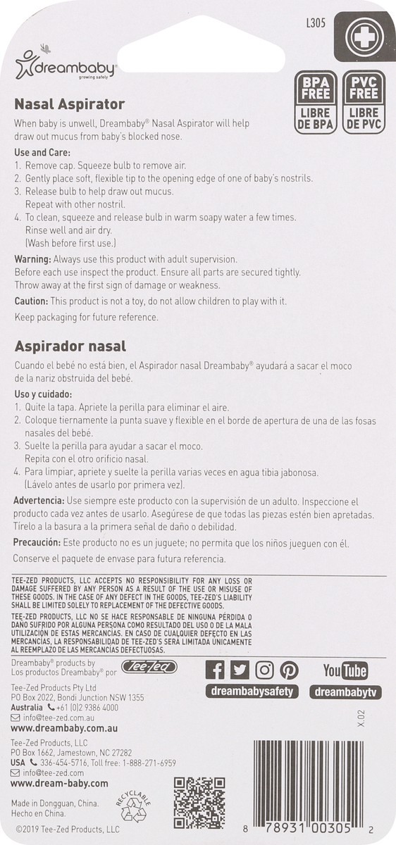 slide 10 of 11, Dreambaby Nasal Jr/Small Aspirator, 1 ct