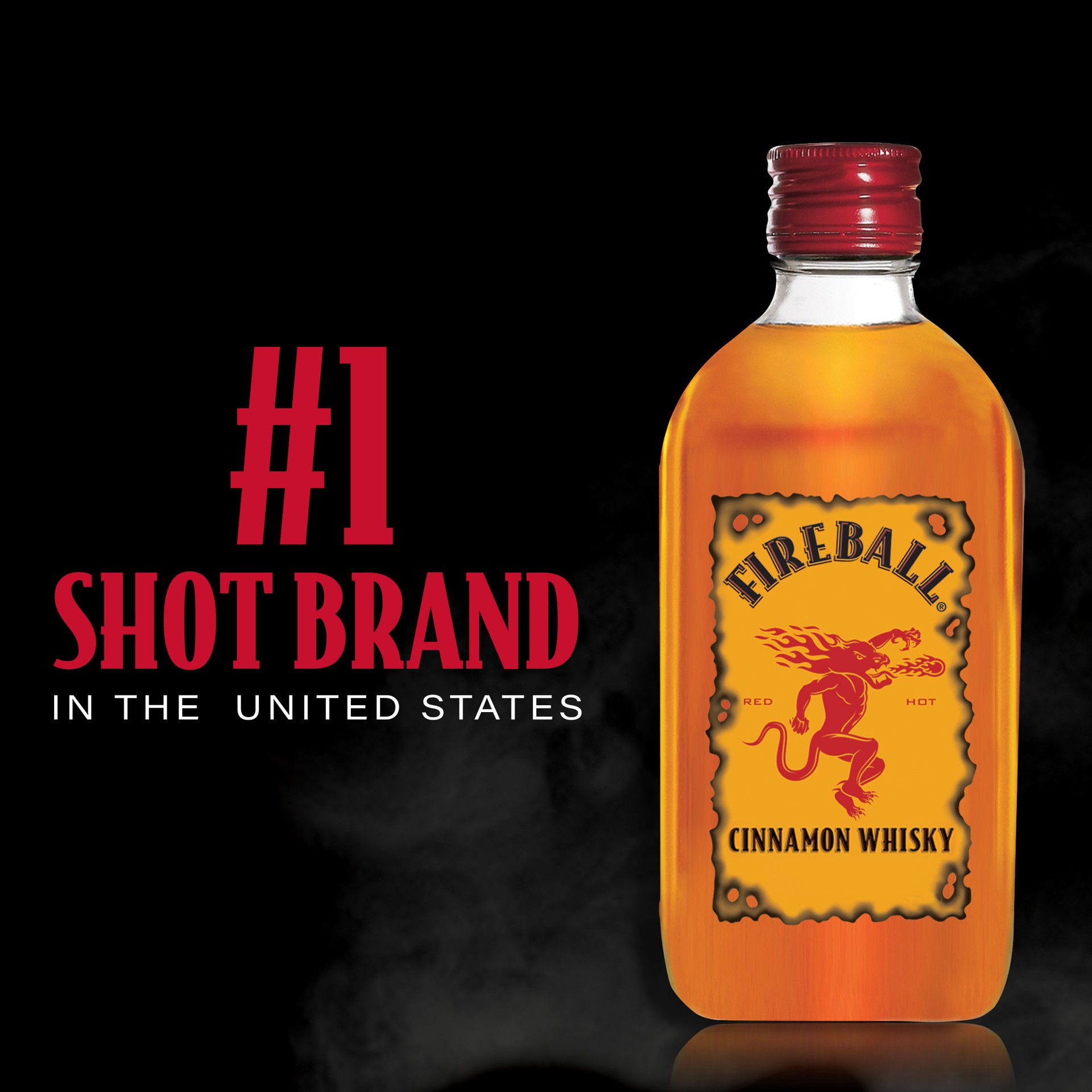 slide 3 of 5, Fireball Cinnamon Whiskey, 200ml Plastic Bottle, 66 Proof, 200 ml