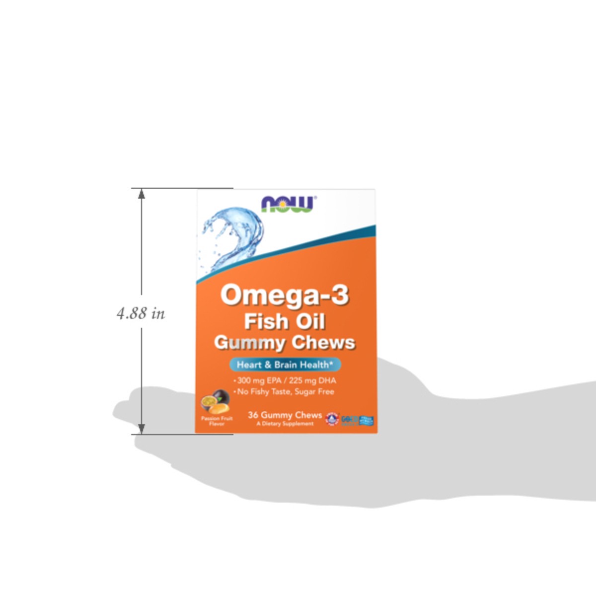 slide 5 of 8, NOW Omega-3 Fish Oil - 36 Gummy Chews, 36 ct
