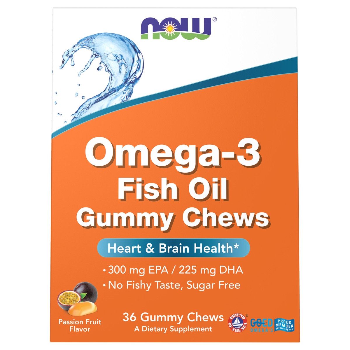 slide 4 of 8, NOW Omega-3 Fish Oil - 36 Gummy Chews, 36 ct