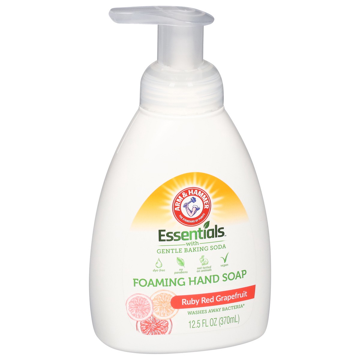 slide 9 of 13, ARM & HAMMER Essentials Ruby Red Grapefruit Foaming Hand Soap 12.5 fl oz, 12.5 oz